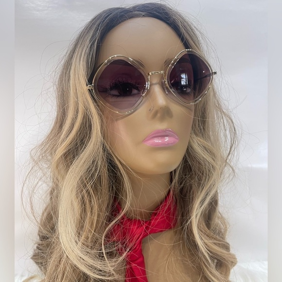 - Chloe mod rectangular sunglasses main image 4